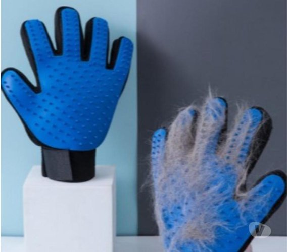 Luva Escova Nano Magnética Tira Pelos Dos Pets Cães E Gatos