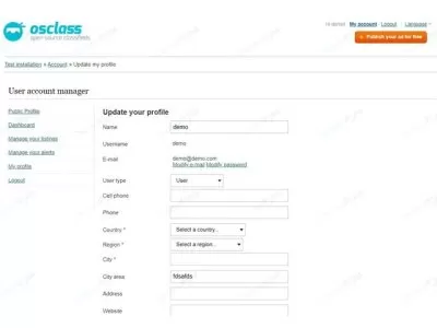 Modern Osclass Theme 3