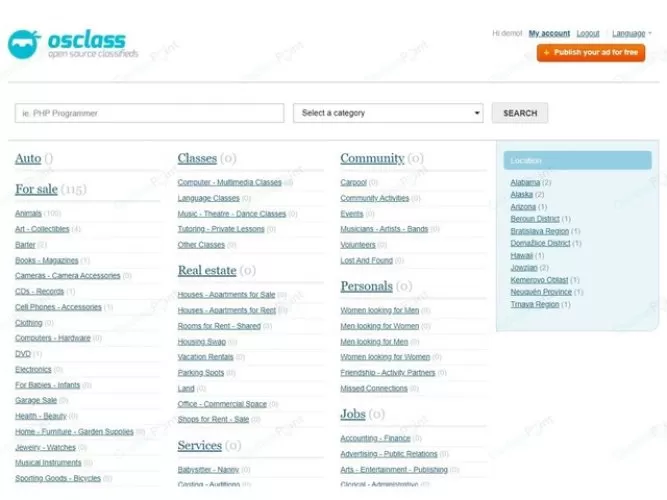 Modern Osclass Theme