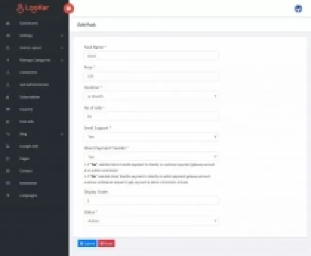 Subscription Based Classified Ads Script