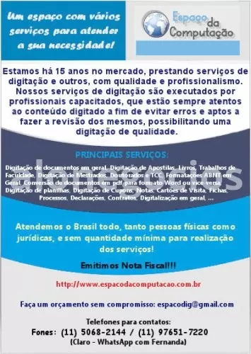 Serviços de Digitação Online com Agilidade e Precisão para todo o Brasil